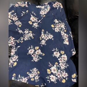 Floral Navy Women's Top Maurice